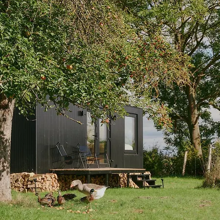 אכסניה Raus Tiny House Auf Dem Land Mit Hoftieren Und Sauna